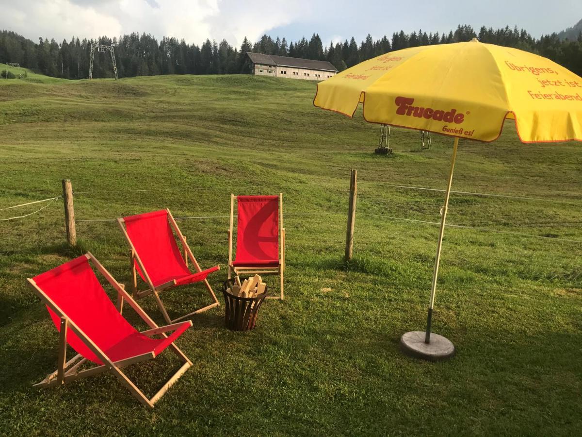 Ferienwohnung Morgentau Am Rande Der Wildnis Sibratsgfall ภายนอก รูปภาพ