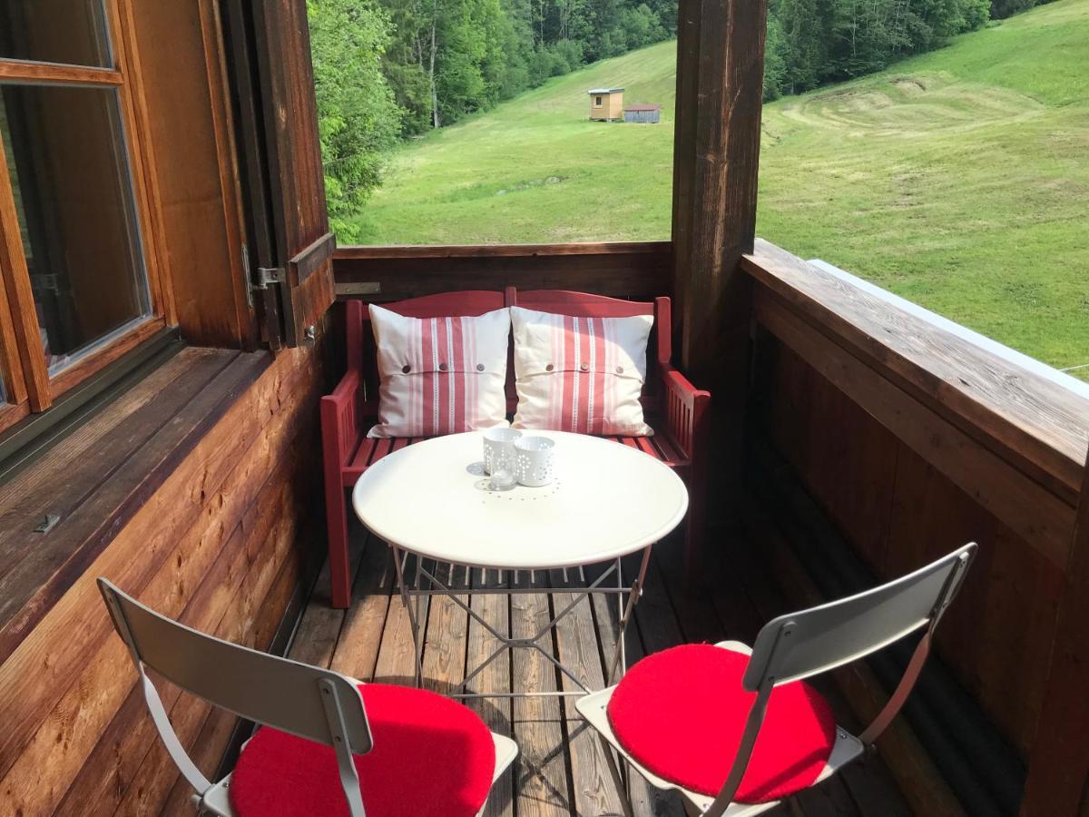 Ferienwohnung Morgentau Am Rande Der Wildnis Sibratsgfall ภายนอก รูปภาพ